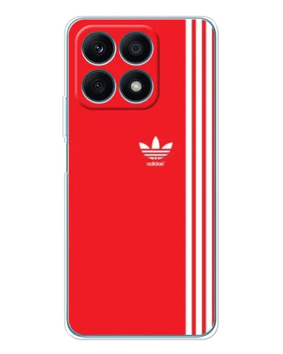 Чехол для Huawei Honor X8a с картинкой «Красный минимализм Adidas» Чехол для Huawei Honor X8a с картинкой «Красный минимализм Adidas»
