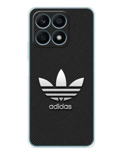 Чехол для Huawei Honor X8a с картинкой «Adidas Карбоновая текстура» Чехол для Huawei Honor X8a с картинкой «Adidas Карбоновая текстура»