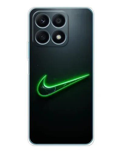 Чехол для Huawei Honor X8a с картинкой «Неоновый контур Nike» Чехол для Huawei Honor X8a с картинкой «Неоновый контур Nike»