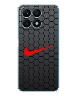 Чохол для Huawei Honor X8a з картинкою «Nike — карбонова сітка» Чохол для Huawei Honor X8a з картинкою «Nike — карбонова сітка»