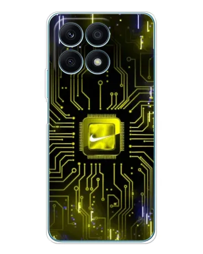 Чехол для Huawei Honor X8a с картинкой «Nike — золотая искра» Чехол для Huawei Honor X8a с картинкой «Nike — золотая искра»