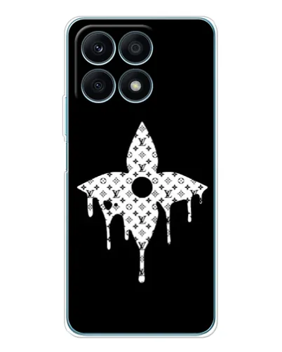 Чехол для Huawei Honor X8a с картинкой «Цветочная монограмма» Чехол для Huawei Honor X8a с картинкой «Цветочная монограмма»