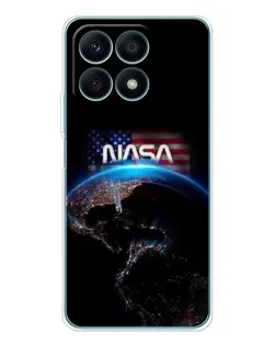 Чохол для Huawei Honor X8a з картинкою «Земля з космосу NASA»