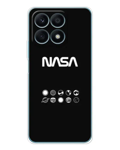 Чехол для Huawei Honor X8a с картинкой «NASA — технический принт» Чехол для Huawei Honor X8a с картинкой «NASA — технический принт»