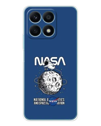 Чехол для Huawei Honor X8a с картинкой «NASA — лунная миссия» Чехол для Huawei Honor X8a с картинкой «NASA — лунная миссия»