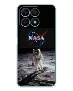 Чохол для Huawei Honor X8a з картинкою «Астронавт на Місяці»
