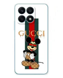 Чохол для Huawei Honor X8a з картинкою «Міккі Маус Gucci — смуги» Чохол для Huawei Honor X8a з картинкою «Міккі Маус Gucci — смуги»