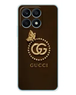 Чохол для Huawei Honor X8a з картинкою «Gucci — золотий метелик» Чохол для Huawei Honor X8a з картинкою «Gucci — золотий метелик»