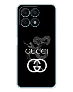 Чохол для Huawei Honor X8a з картинкою «Gucci — срібна змія» Чохол для Huawei Honor X8a з картинкою «Gucci — срібна змія»