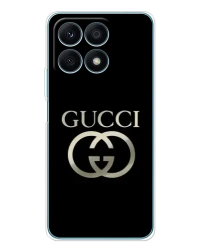Чехол для Huawei Honor X8a с картинкой «Gucci — золото на черном» Чехол для Huawei Honor X8a с картинкой «Gucci — золото на черном»