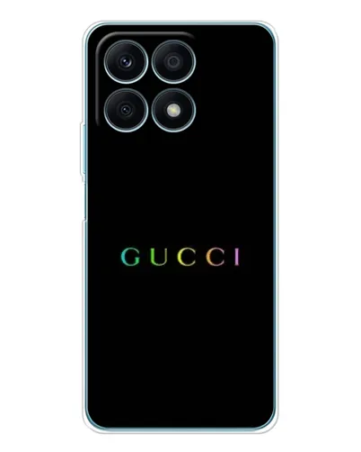 Чехол для Huawei Honor X8a с картинкой «Gucci — неоновый минимализм» Чехол для Huawei Honor X8a с картинкой «Gucci — неоновый минимализм»