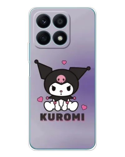 Чехол для Huawei Honor X8a с картинкой «Kuromi — фиолетовый арт»