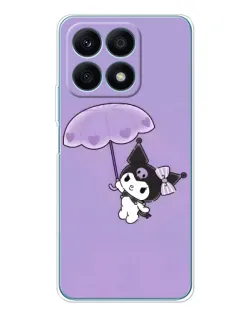 Чехол для Huawei Honor X8a с картинкой «Kuromi с зонтиком» Чехол для Huawei Honor X8a с картинкой «Kuromi с зонтиком»