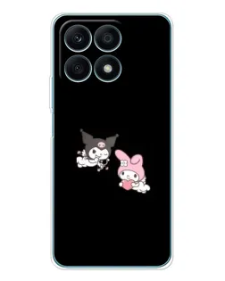 Чехол для Huawei Honor X8a с картинкой «My Melody и Kuromi» Чехол для Huawei Honor X8a с картинкой «My Melody и Kuromi»