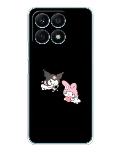 Чехол для Huawei Honor X8a с картинкой «My Melody и Kuromi»