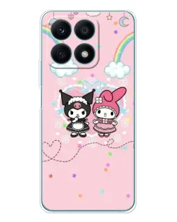 Чехол для Huawei Honor X8a с картинкой «My Melody и Kuromi» Чехол для Huawei Honor X8a с картинкой «My Melody и Kuromi»