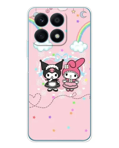 Чехол для Huawei Honor X8a с картинкой «My Melody и Kuromi»