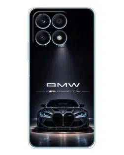 Чохол для Huawei Honor X8a з картинкою «BMW крізь нічне місто» Чохол для Huawei Honor X8a з картинкою «BMW крізь нічне місто»