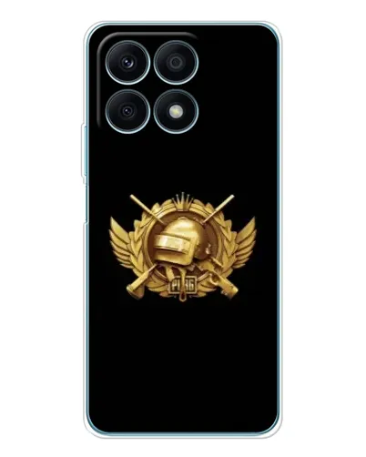 Чехол для Huawei Honor X8a с картинкой «PUBG — оранжевый градиент»