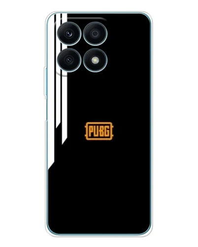 Чехол для Huawei Honor X8a с картинкой «PUBG — вертикальные линии»