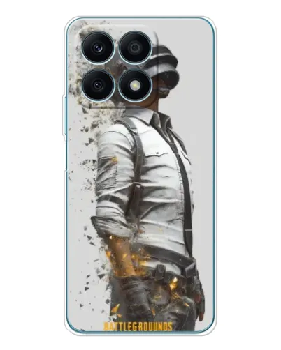 Чехол для Huawei Honor X8a с картинкой «PUBG — боец в пыли»
