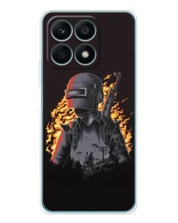 Чохол для Huawei Honor X8a з картинкою «PUBG — вогняний силует» Чохол для Huawei Honor X8a з картинкою «PUBG — вогняний силует»