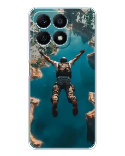 Чехол для Huawei Honor X8a с картинкой «PUBG — свободное падение»
