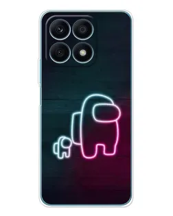 Чохол для Huawei Honor X8a з картинкою «Among Us неон-арт» Чохол для Huawei Honor X8a з картинкою «Among Us неон-арт»