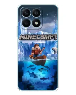 Чехол для Huawei Honor X8a с картинкой «Minecraft ледяной мир» Чехол для Huawei Honor X8a с картинкой «Minecraft ледяной мир»