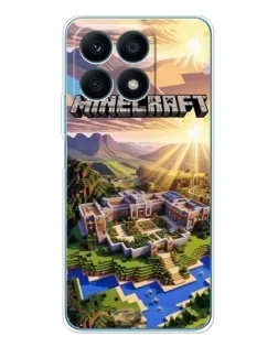 Чехол для Huawei Honor X8a с картинкой «Minecraft панорама» Чехол для Huawei Honor X8a с картинкой «Minecraft панорама»