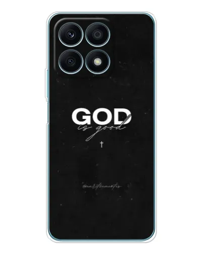 Чехол для Huawei Honor X8a с картинкой «GOD — Бог над всем»