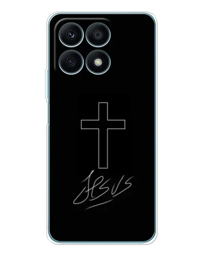 Чохол для Huawei Honor X8a з картинкою «Графічний хрест Jesus» Чохол для Huawei Honor X8a з картинкою «Графічний хрест Jesus»