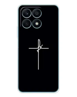 Чехол для Huawei Honor X8a с картинкой «Тонкий крест» Чехол для Huawei Honor X8a с картинкой «Тонкий крест»