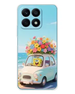 Чехол для Huawei Honor X8a с картинкой «Автомобильное путешествие»
