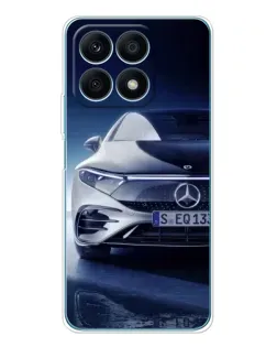 Чехол для Huawei Honor X8a с картинкой «Mercedes EQ — будущее»