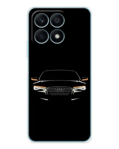 Чехол для Huawei Honor X8a с картинкой «Audi — ночной контур» Чехол для Huawei Honor X8a с картинкой «Audi — ночной контур»