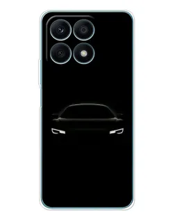 Чехол для Huawei Honor X8a с картинкой «Взгляд Audi в темноте»