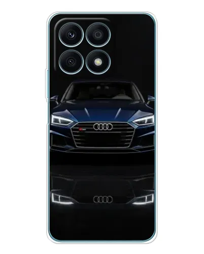 Чехол для Huawei Honor X8a с картинкой «Audi — ночное отражение» Чехол для Huawei Honor X8a с картинкой «Audi — ночное отражение»