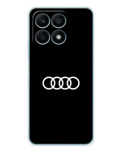 Чехол для Huawei Honor X8a с картинкой «Audi White Logo» Чехол для Huawei Honor X8a с картинкой «Audi White Logo»