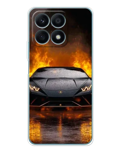 Чехол для Huawei Honor X8a с картинкой «Lamborghini в огне» Чехол для Huawei Honor X8a с картинкой «Lamborghini в огне»
