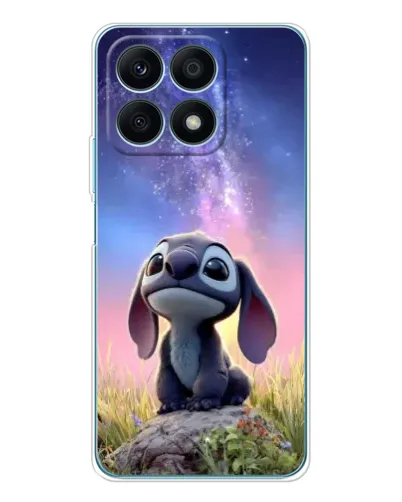 Чехол для Huawei Honor X8a с картинкой «Стич на рассвете»