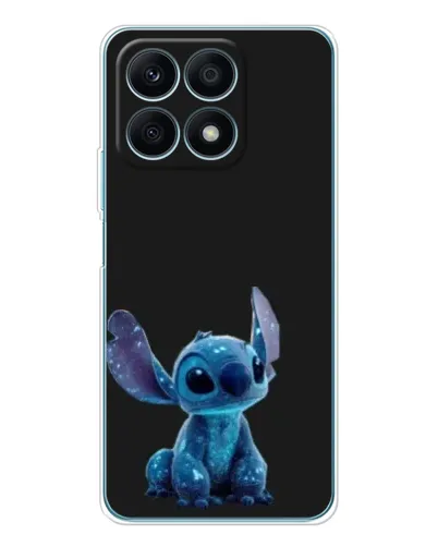 Чехол для Huawei Honor X8a с картинкой «Стич на черном»