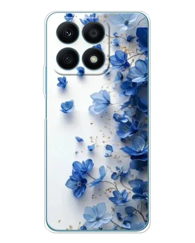 Чехол для Huawei Honor X8a с картинкой «Голубой цветочный каскад» Чехол для Huawei Honor X8a с картинкой «Голубой цветочный каскад»