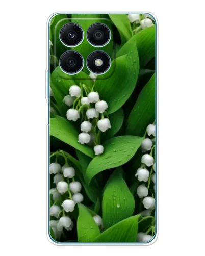 Чехол для Huawei Honor X8a с картинкой «Ландыши в зелени» Чехол для Huawei Honor X8a с картинкой «Ландыши в зелени»
