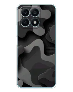 Чохол для Huawei Honor X8a з картинкою «Темний абстрактний камуфляж»