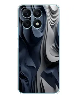 Чохол для Huawei Honor X8a з картинкою «Об'ємні сині складки»
