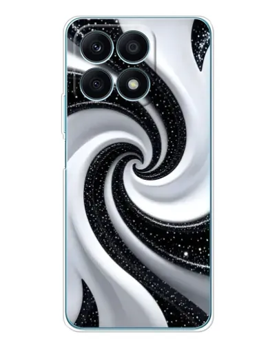 Чехол для Huawei Honor X8a с картинкой «Черно-белая спираль» Чехол для Huawei Honor X8a с картинкой «Черно-белая спираль»