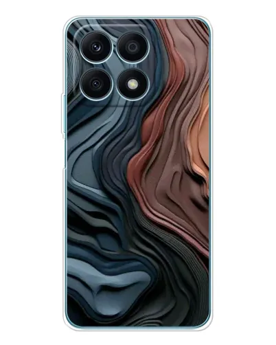 Чехол для Huawei Honor X8a с картинкой «Цветные волны каньона» Чехол для Huawei Honor X8a с картинкой «Цветные волны каньона»