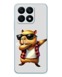 Чохол для Huawei Honor X8a з картинкою «Капібара репер даб» Чохол для Huawei Honor X8a з картинкою «Капібара репер даб»