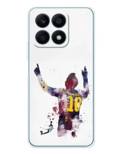 Чехол для Huawei Honor X8a с картинкой «Акварельный Месси Барселона» Чехол для Huawei Honor X8a с картинкой «Акварельный Месси Барселона»